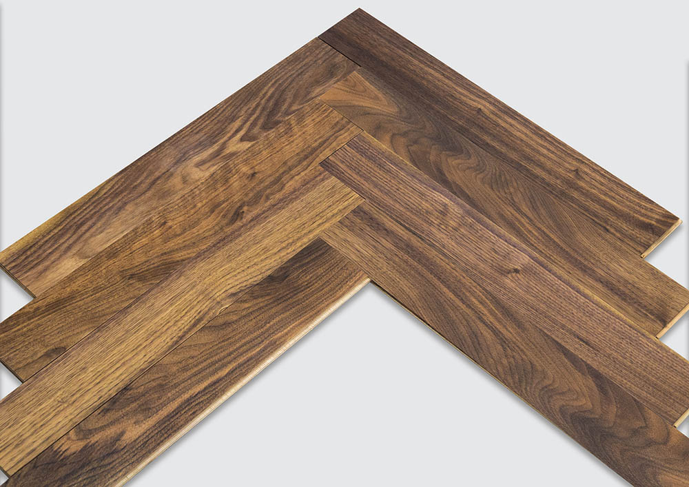 Engineered Wood Flooring – American Walnut – Herring Bone – 92mm